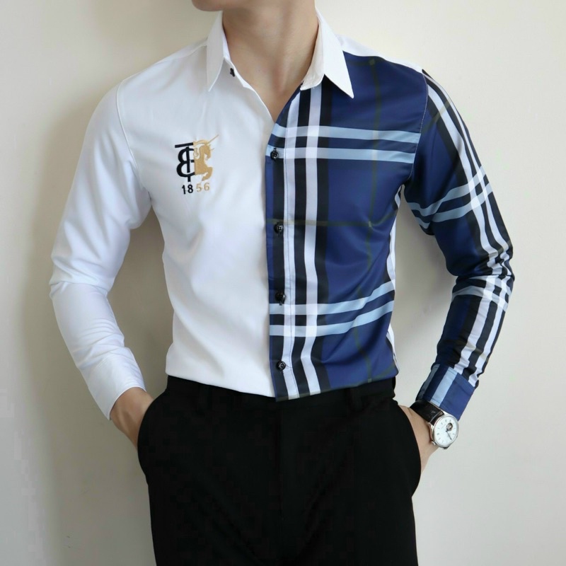 Áo sơ mi 3D nam nữ cặp đôi chất liệu kate lụa HOẠ TIẾT CARO