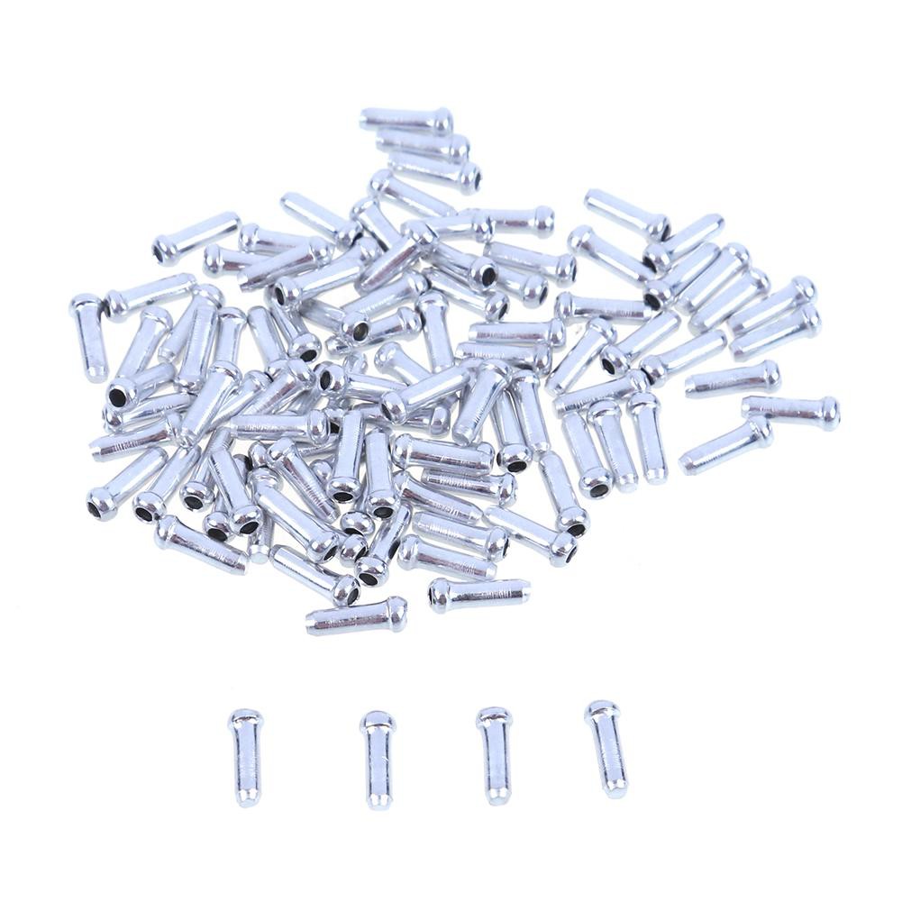 Set 100 Đầu Bịt Dây Phanh Xe Đạp Bằng Nhôm