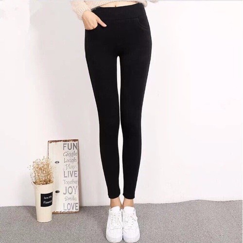 Quần legging dài túi hàn JULYF - Thun body dáng ôm bó sát, chất co dãn thể thao năng động phong cách ulzzang