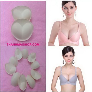 Bộ 2 miếng độn ngực DON012 mút mềm cao cấp hình trái tim dày