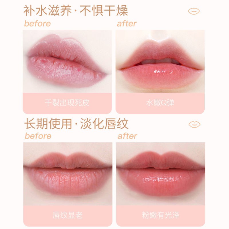 [Hàng mới về] Son Bóng Trong Suốt Hương Trái Cây Dưỡng Ẩm Môi