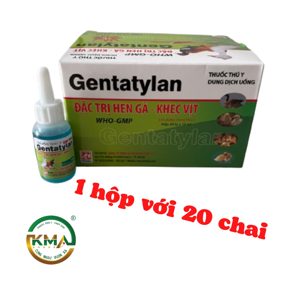 Gentatylan dùng cho gà vịt bị hen, khẹc