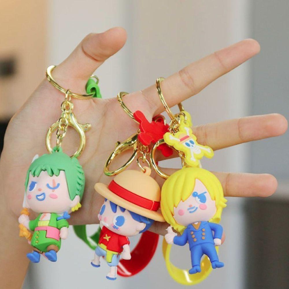 NICKOLAS Móc Khóa Mô Hình Nhân Vật Hoạt Hình Luffy Cướp Biển