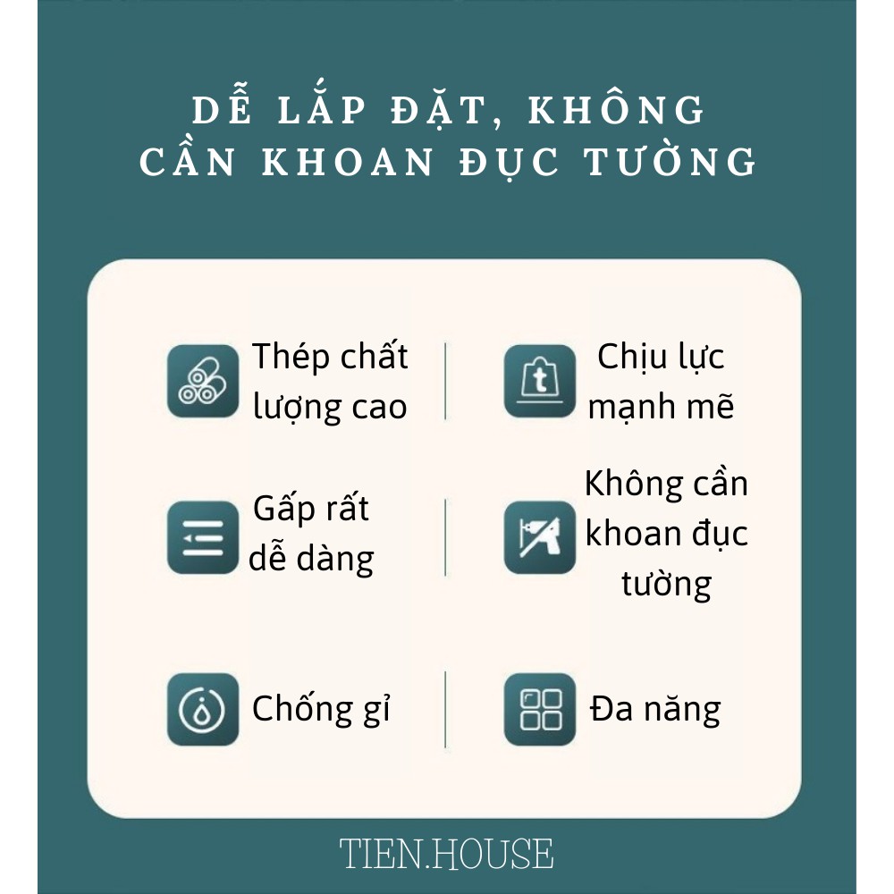 Giá treo đồ nhà bếp đa năng, giá cài dao, đựng đũa thìa TIEN.HOUSE, giá L2