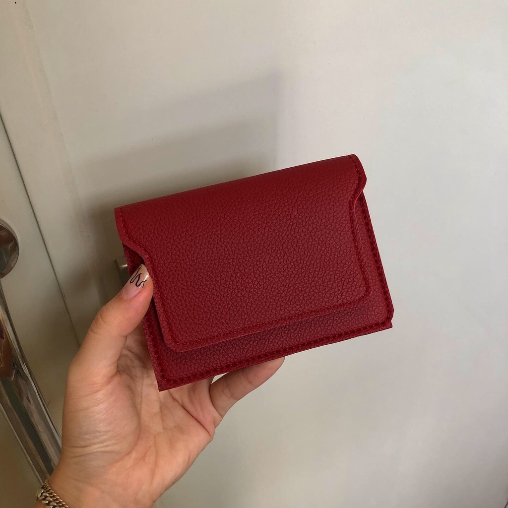 (ORDER) Ví da nữ Handmade Orchid Mini Wallet Onetothree - Nhắn tin để chọn màu da