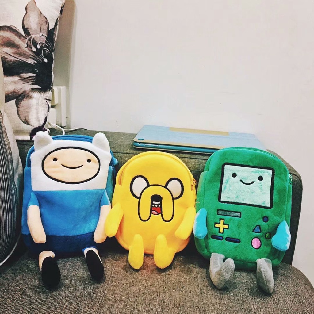 Túi Đeo Chéo Vai Đựng Tiền Xu Hai Lớp Họa Tiết Jason Adventure Time Với Finn Và Jake Dành Cho Nữ