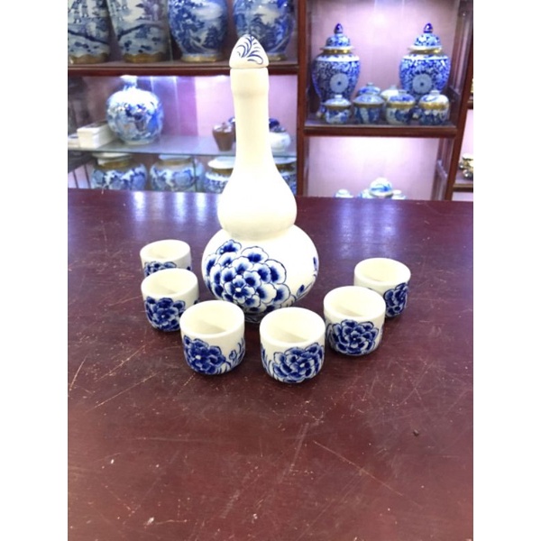 Bộ hoa mặt trời sứ Bát Tràng