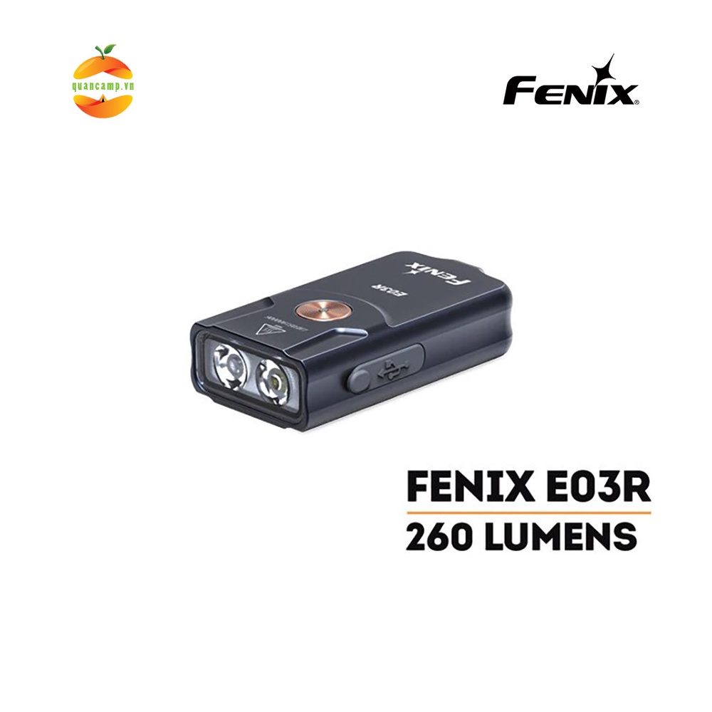Đèn pin dã ngoại, cắm trại siêu nhẹ Fenix E03R