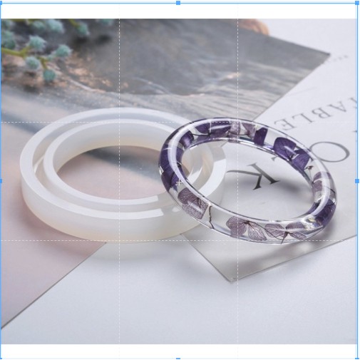 Khuôn Silicone Làm Vòng Tay Resin Tròn Trường Thịnh Sài Gòn