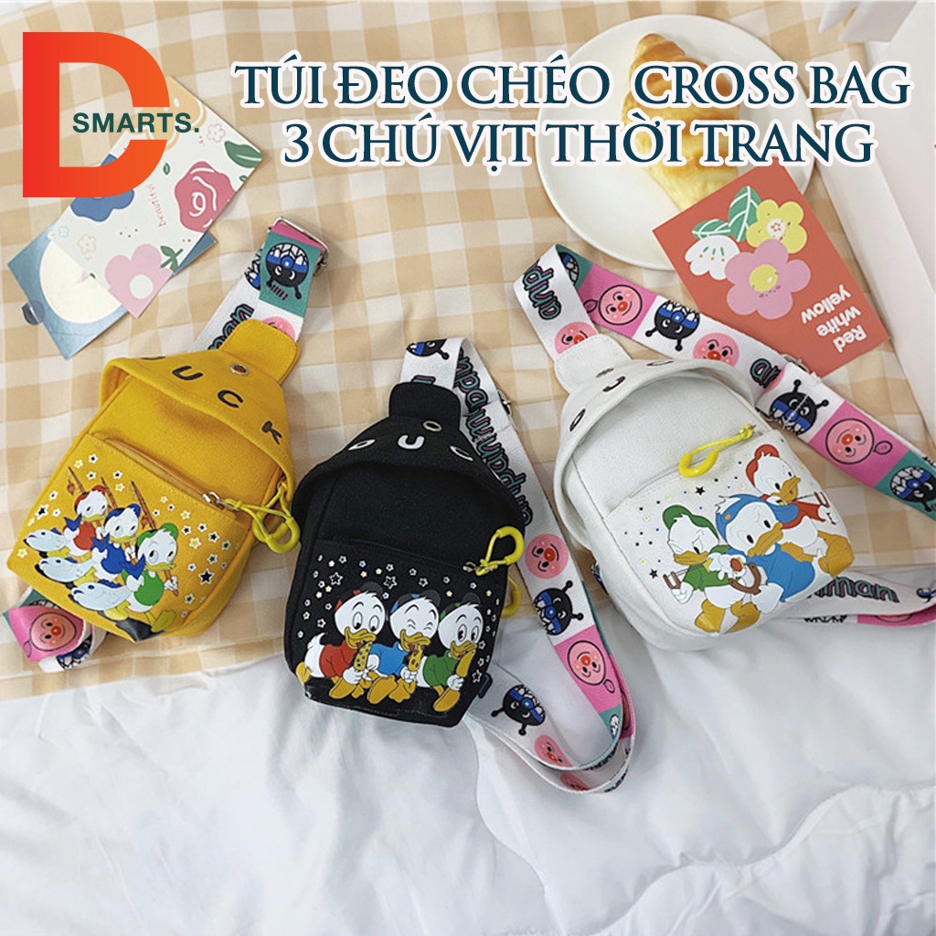 Túi đeo chéo balo mini hình vịt dẽ thương cho mọi lứa tuổi thời trang cao cấp