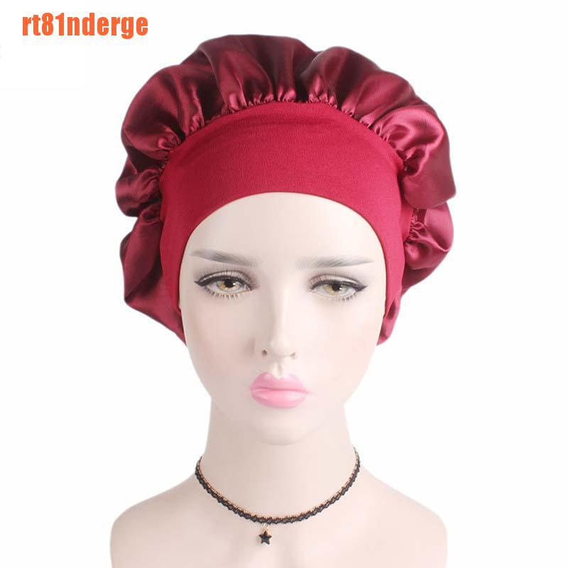 [Hàng mới về] Mũ trùm tạo kiểu tóc bằng lụa satin màu trơn cho nữ