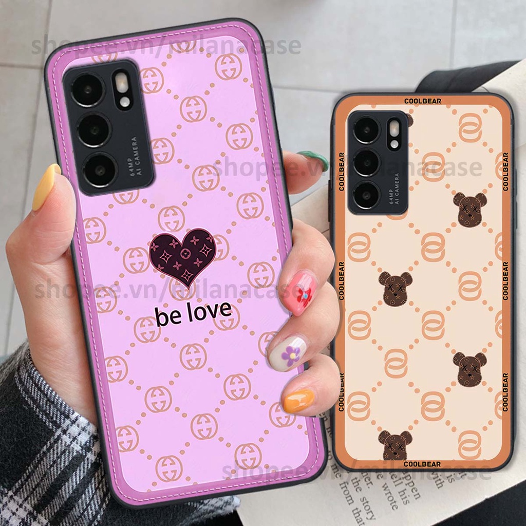 Ốp Oppo Reno6 / Reno6 Z 5G / Reno 6 hình trái tim be love tình yêu siêu đẹp, cá tính, thời trang