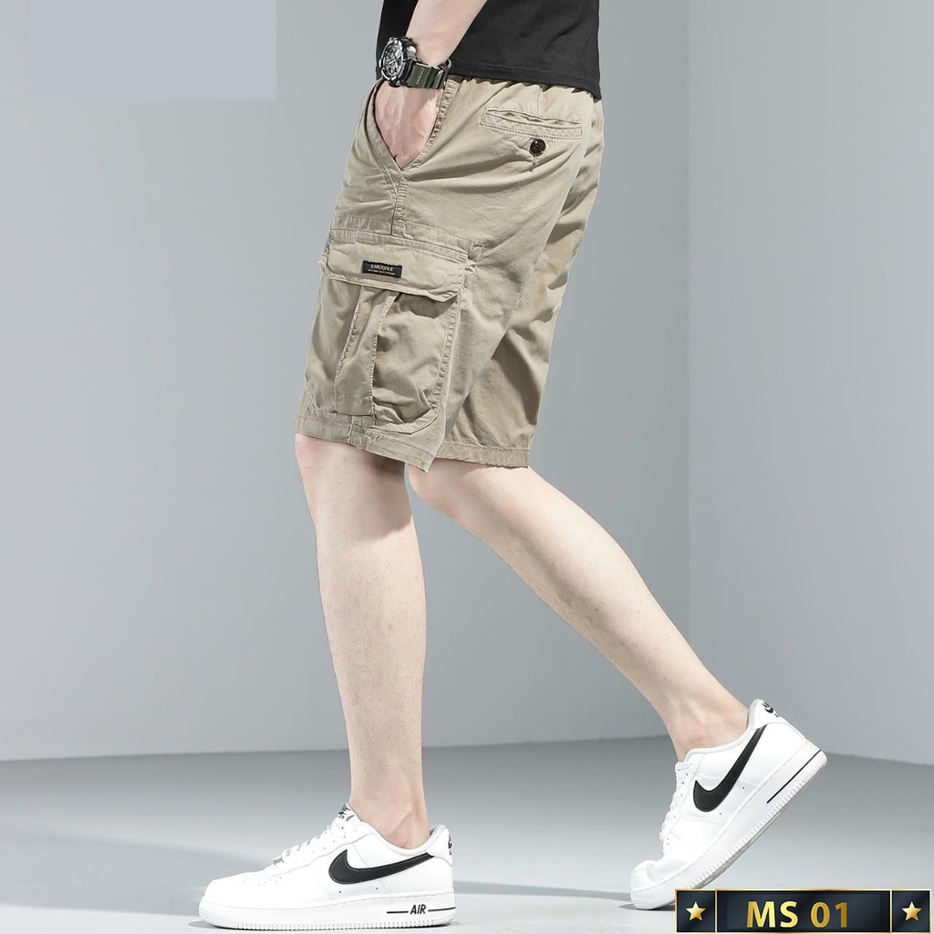 Quần short kaki nam túi hộp thời trang cao cấp Tô Tồ Shop, quần đùi nam chất kaki co giãn  mẫu mới - QKK04