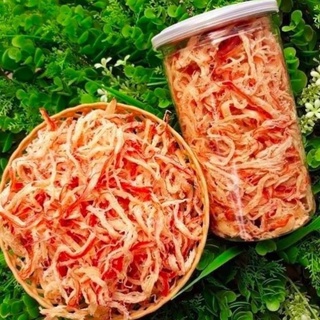 Mực xé sợi hấp nước dừa lon 300g