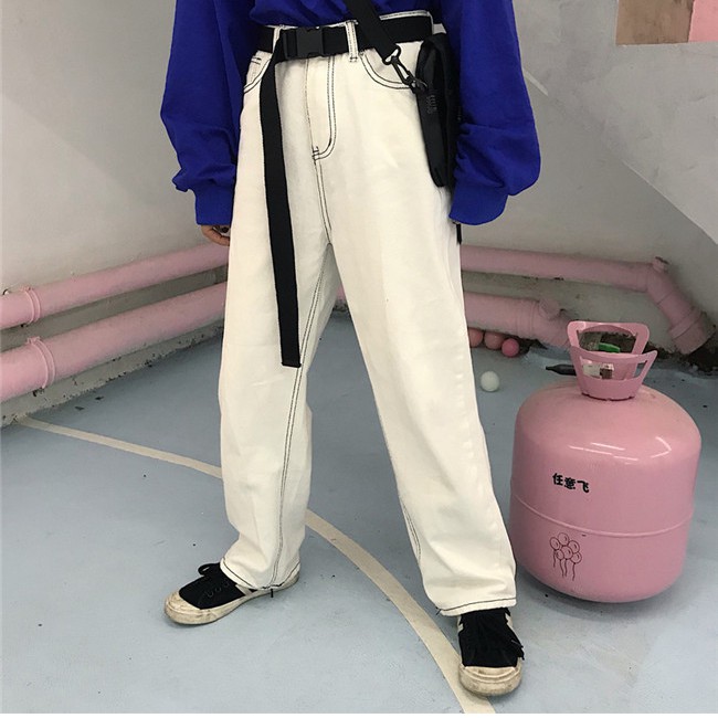 Thắt lưng vải canvas phong cách Hàn Quốc màu sắc ngọt ngào