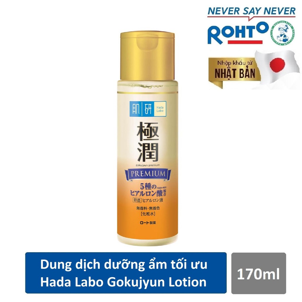 Dung Dịch Dưỡng Ẩm Tối Ưu Hada Labo Premium Gokujyun Lotion 170ml