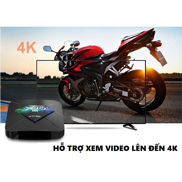 Android TV BOX X10,Phiên Bản Ram 2G Và 16GB - Chính Hãng - Free Nhiều Ứng Dụng- Kết Nối Nhanh- Bảo Hành 1 đổi 1 24 Tháng