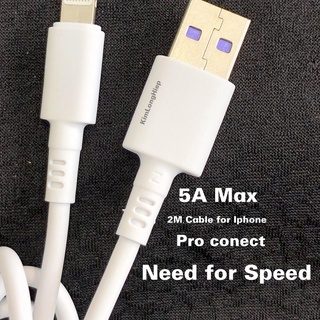 Dây sạc nhanh IPdài 2m sk06,cáp cho IP5 6 7 8 x 11 12 sạt không cần tháo ốp lưng KLH