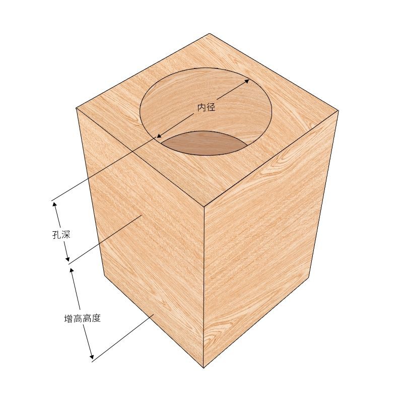 Miếng Lót Chân Bàn Ghế Gỗ Nâng Chiều Cao Tiện Dụng