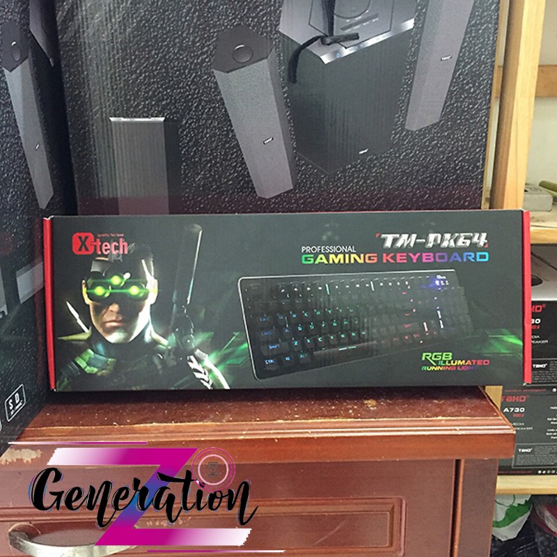 [Mã 33ELSALE hoàn 7% đơn 300K] Bàn Phím Cơ Gaming Xtech TM-PK64