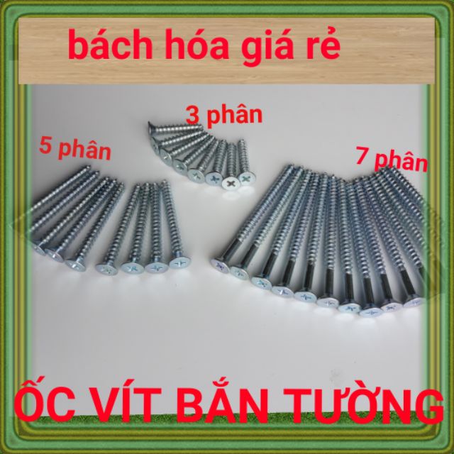 [200g TẶNG TẮC KÊ XANH  LOẠI TỐT ] VÍT BẮN TƯỜNG  (