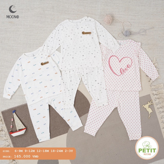 BỘ MOON PETIT DÀI TAY CAO CẤP CÀI VAI