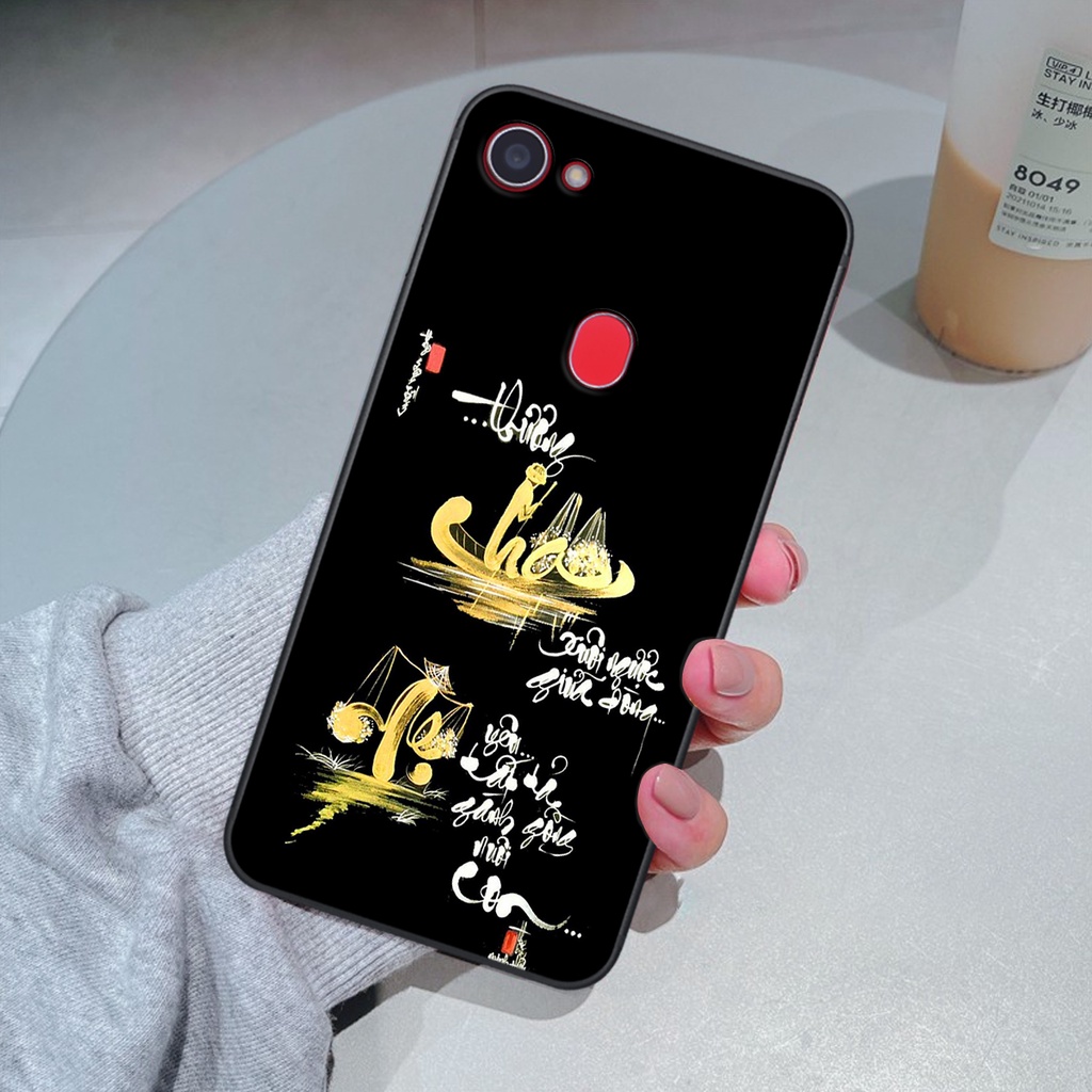 Ốp lưng Oppo F5 / F5 Youth / F7 phiên bản cha mẹ - vợ chồng- chữ thư pháp Tâm, nhẫn, phúc lộc thọ cực đẹp và ý nghĩa