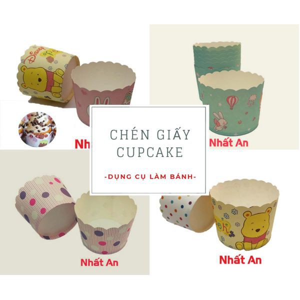 Cúp giấy / Chén giấy cupcake size nhỏ