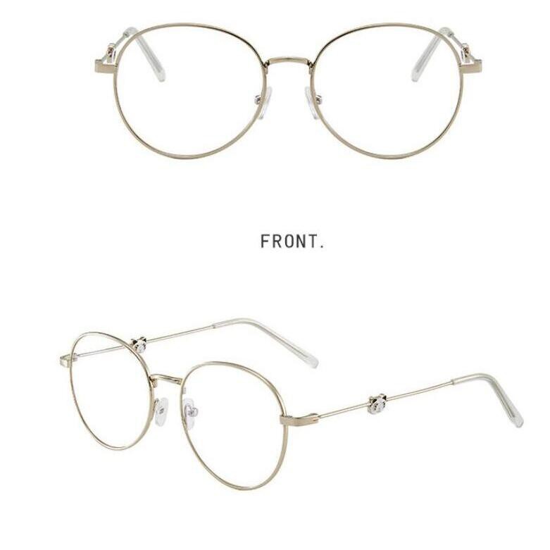 Mắt Kính Gọng Tròn Hình Gấu Trúc Chống Bức Xạ Cho Nữ