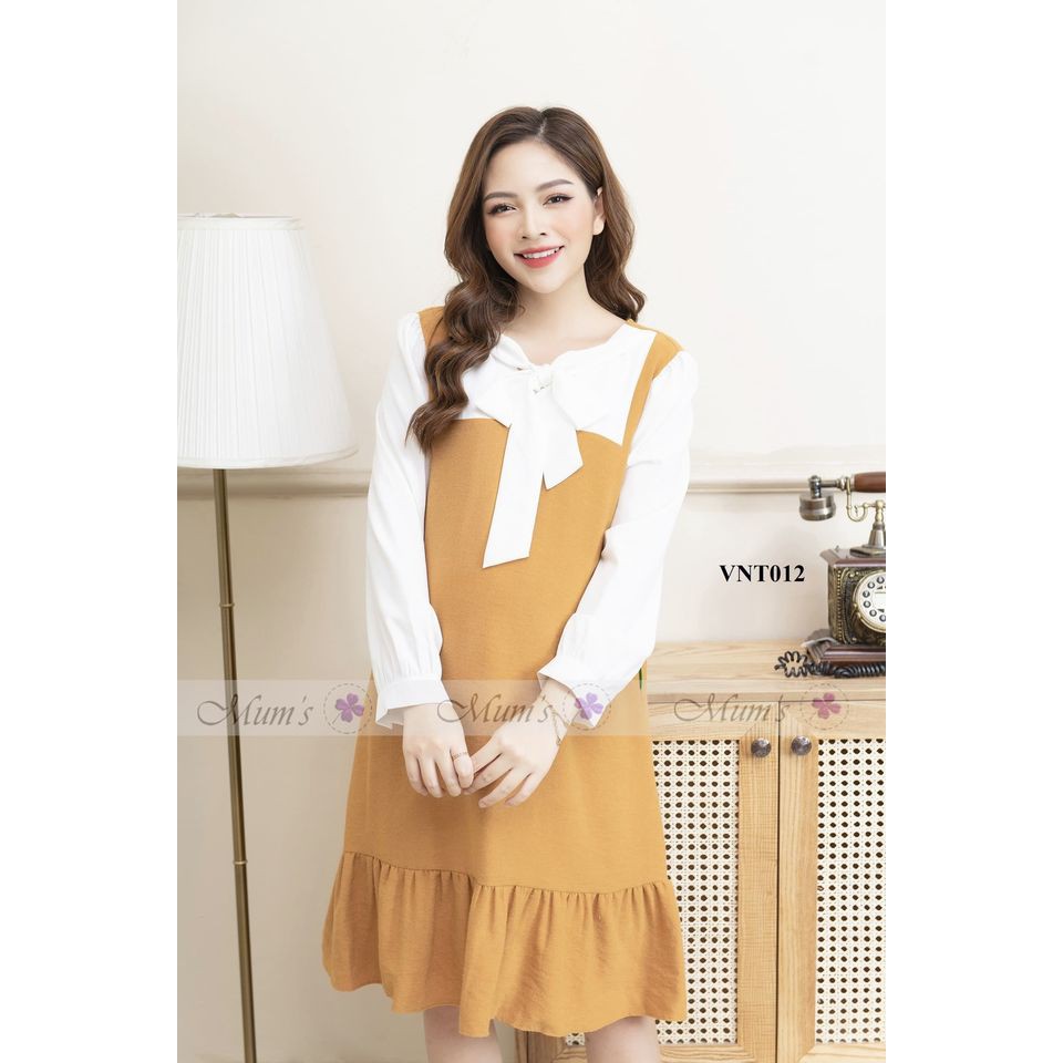 ĐẦM BẦU  FREESHIP  Váy thiết kế lên dáng lịch sự trẻ trung