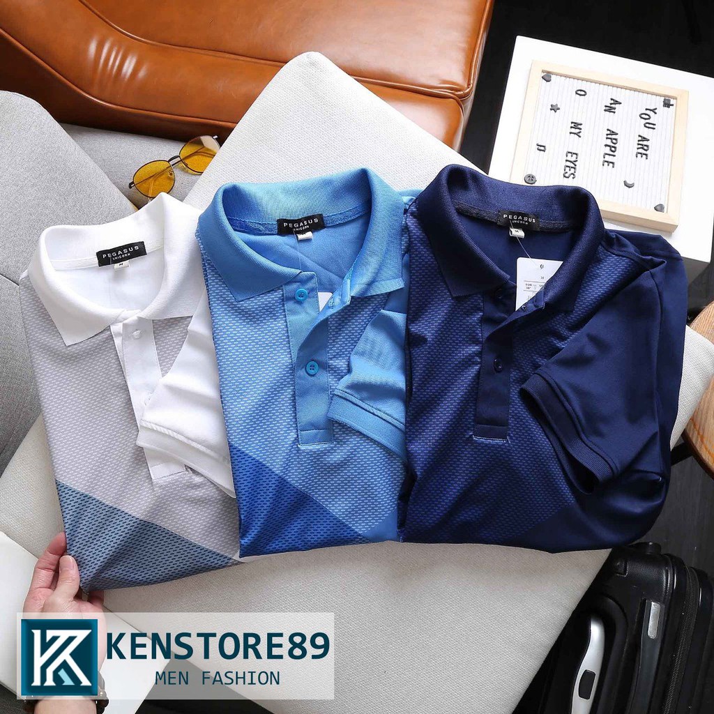 Áo thun nam có cổ PEGASUS VEGAS thời trang KENSTORE89 ATP114