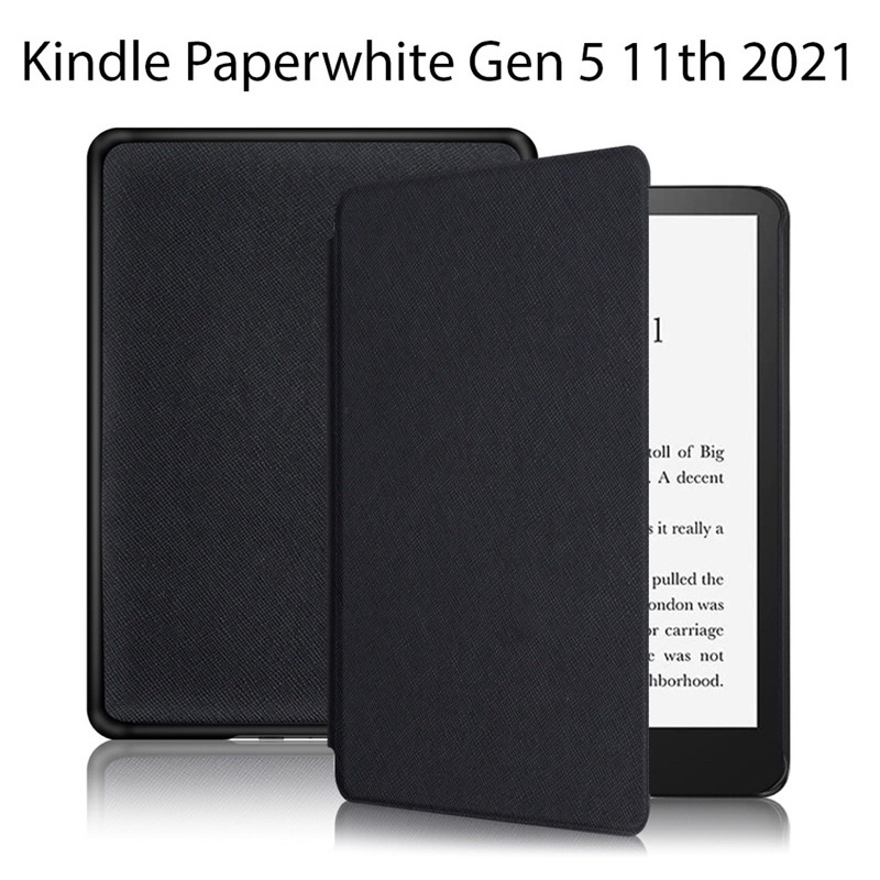 Bao da Cover cho máy đọc sách Kindle Paperwhite gen 5 11th  đóng mở tự động