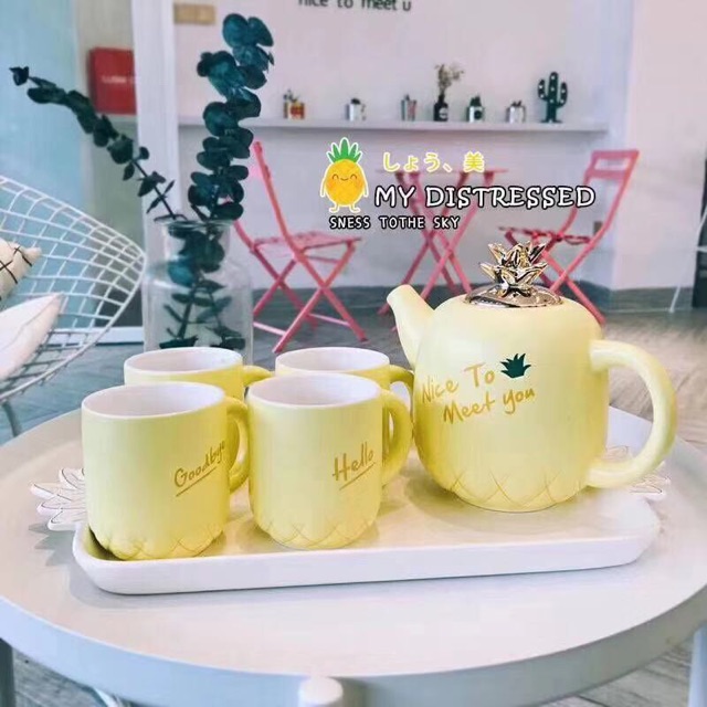 BỘ ẤM CHÉN CUTE NHẤT QUẢ ĐẤT