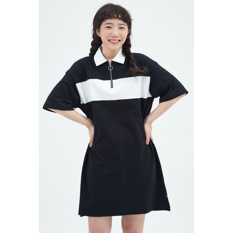 Đầm polo dáng rộng Pull&amp;Bear(có bigsize)