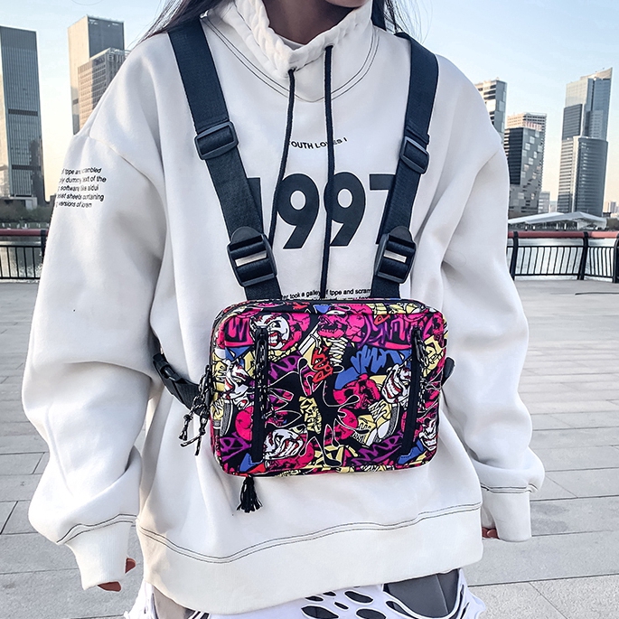 Túi đeo chéo thời trang đa năng phong cách hip hop cho phái nam
