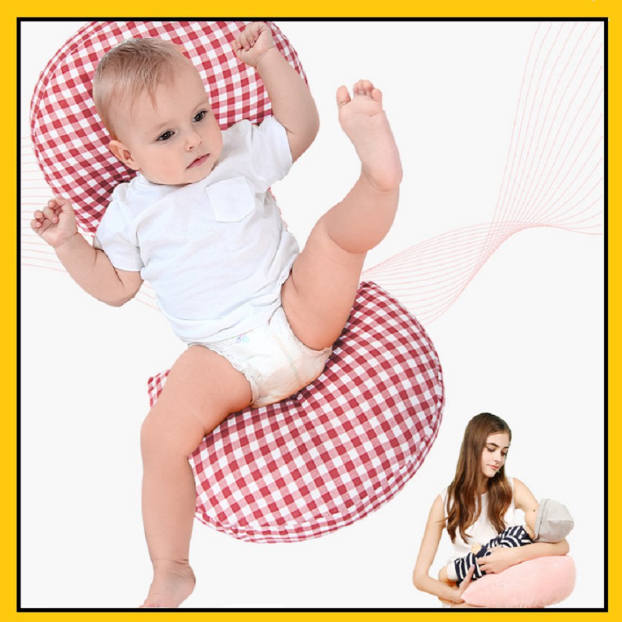 Gối bà bầu, kích thước(76x40x22cm), vải 100% cotton, ruột bông nhân tạo (mẫu GẤU HỒNG) tuan095