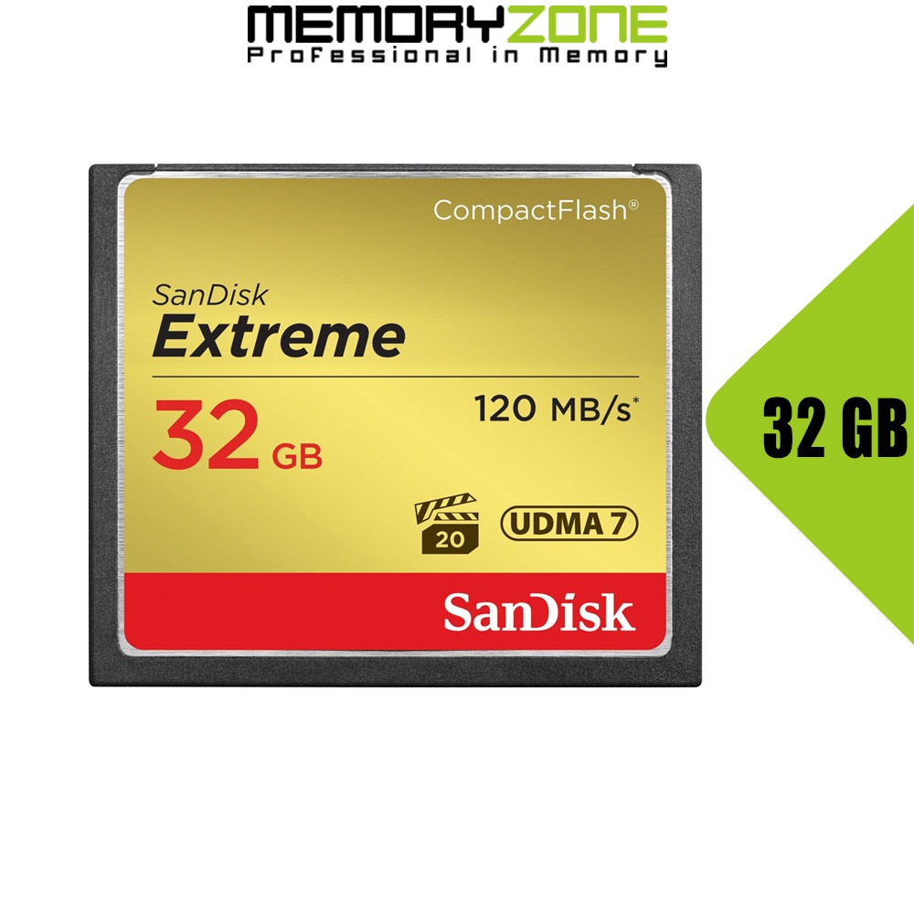 Thẻ Nhớ CompactFlash (CF) SanDisk Extreme 32GB 800X SDCFXSB-032G-G46