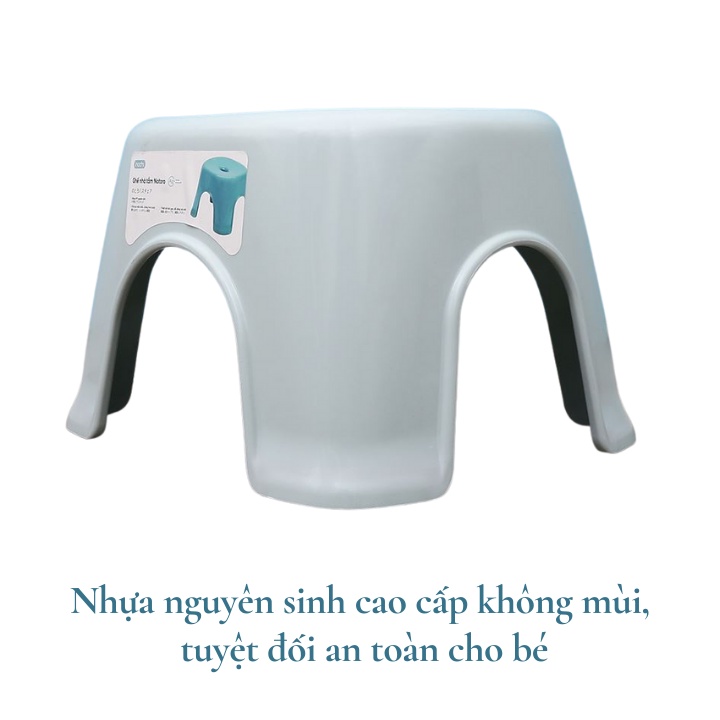 Ghế nhà tắm inochi chống trơn trượt, chất liệu nhựa dày dặn chịu lực 150kg