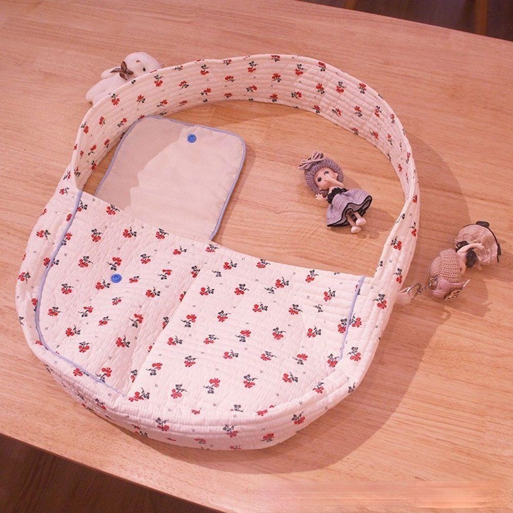 Layor1 Túi Tote Đeo Chéo Vai Bằng Cotton Kết Cấu Thoáng Khí Đựng Thú Cưng