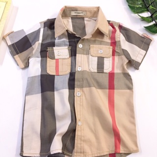 Áo sơ mi bbr cộc tay