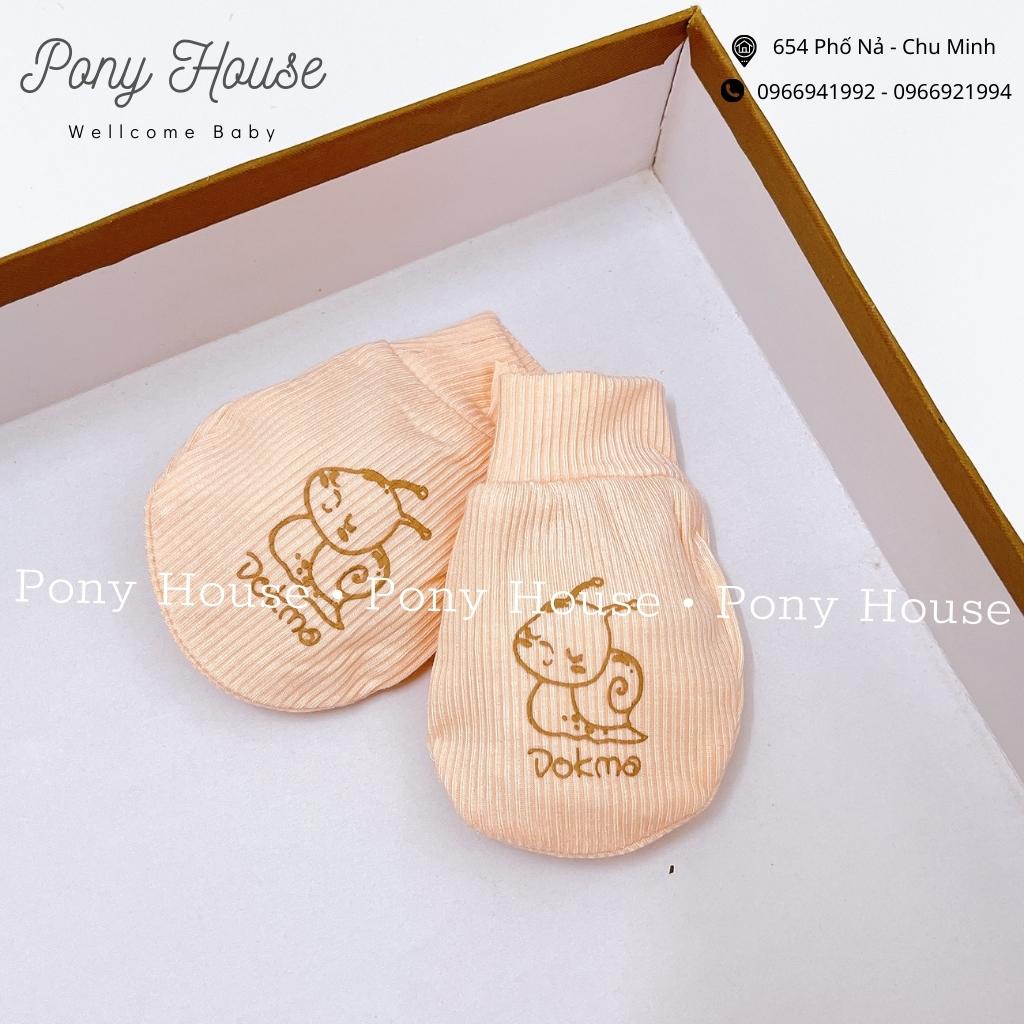 Bao Tay Dokma - Set 2 Đôi Bao Tay Sơ Sinh Chất Cotton Tăm Mềm Mịn Cho Bé Trai, Bé Gái Từ Sơ Sinh