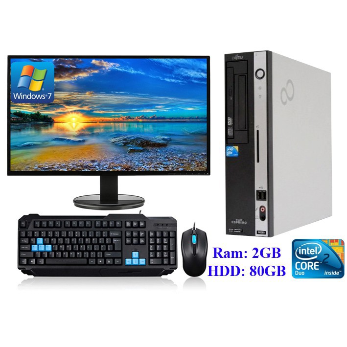 Bộ máy tính máy chạy cực kỳ bền được sản xuất từ nhật bản, thương hiệu nổi tiếng Fujitsu Esprimo D550 | BigBuy360 - bigbuy360.vn