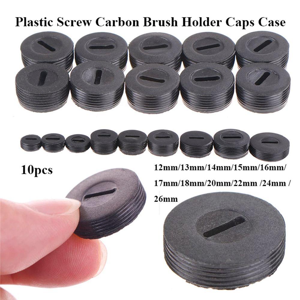 Set 10 Nắp Đậy Bàn Chải Đánh Răng Đường Kính 12mm Bằng Nhựa Carbon Ốp