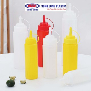 Chai đựng tương ớt Song Long Plastic 200ml 300ml 500ml(2925)
