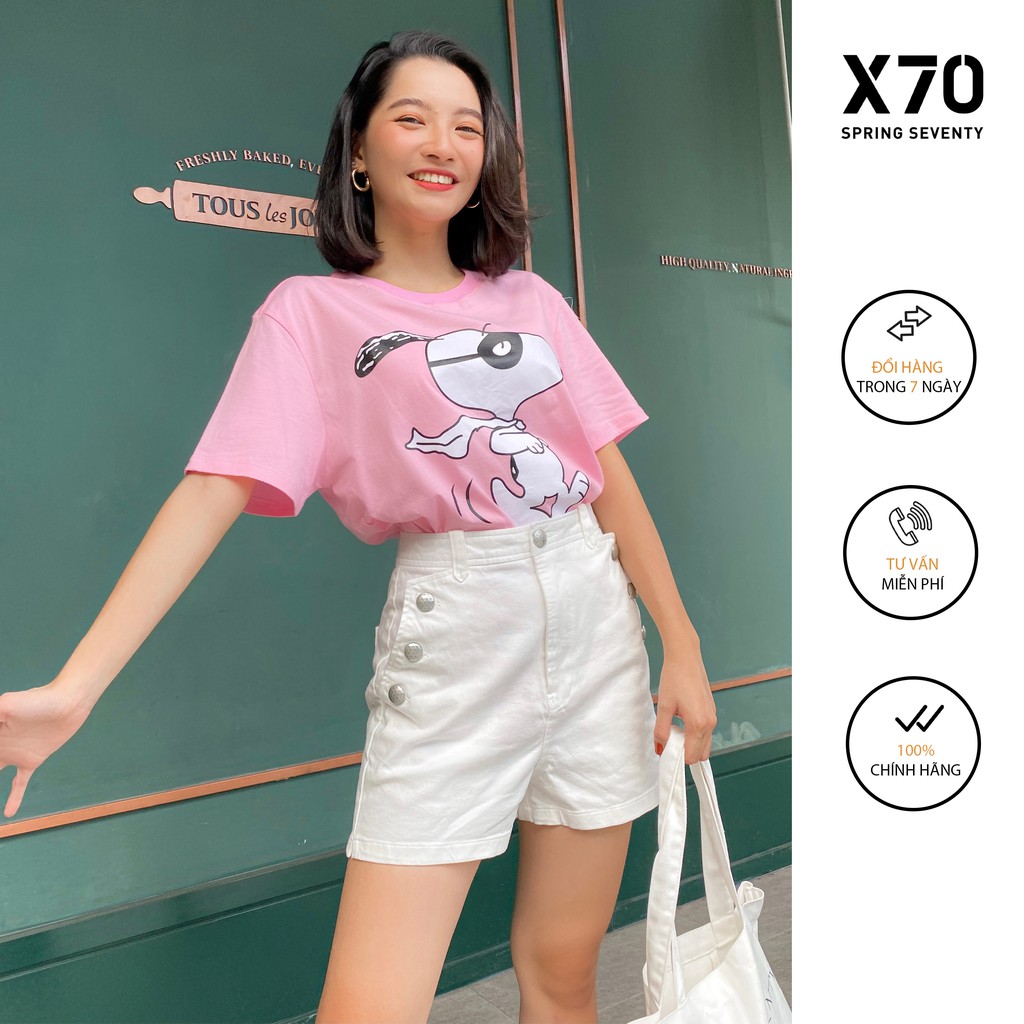 Quần Shorts Jeans Nữ Thiết Kế Đính Nút Hai Bên Túi Thời Trang X70 - 04520006
