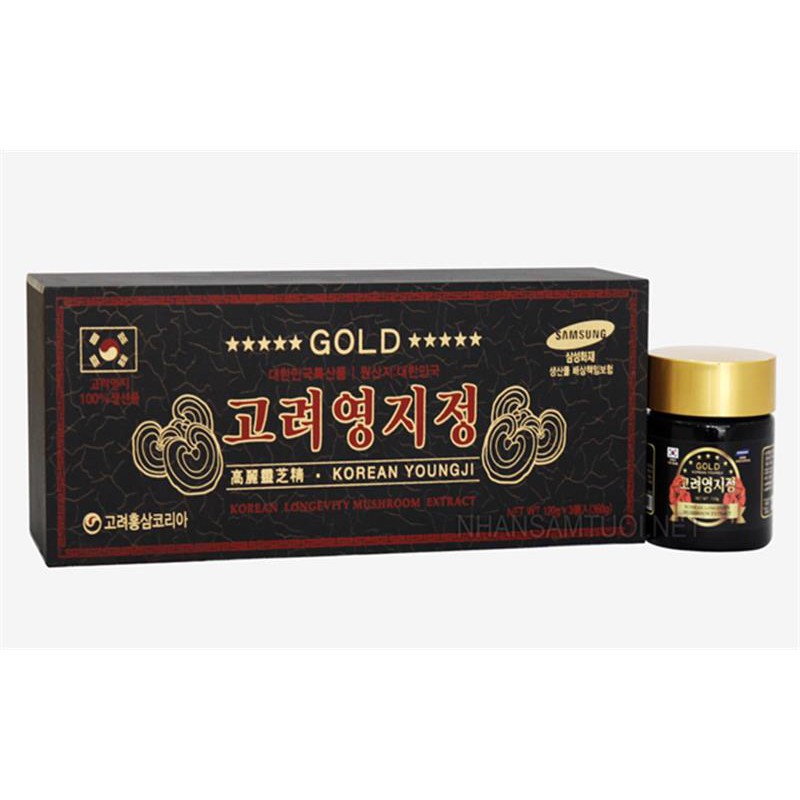 Cao Linh Chi YoungJi Hộp Gỗ Đen HÀN QUỐC, Hộp 3 lọ* 120gr