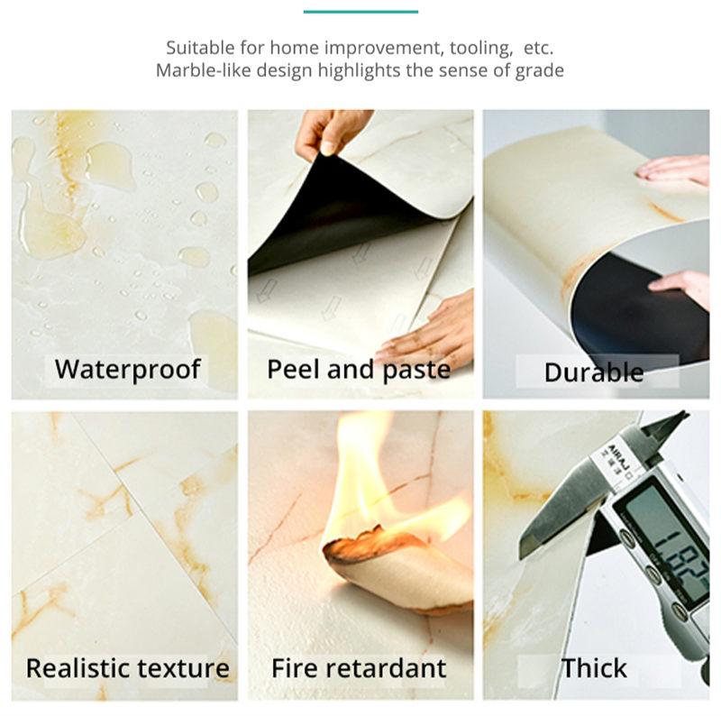 Giấy dán trang trí sàn nhà chống thấm nước màu sắc nhã nhặn