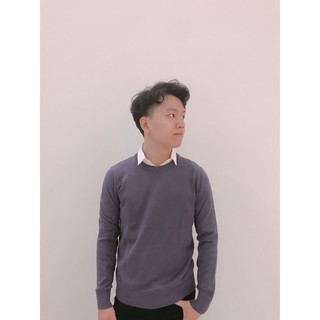 Áo len cổ tron nam
