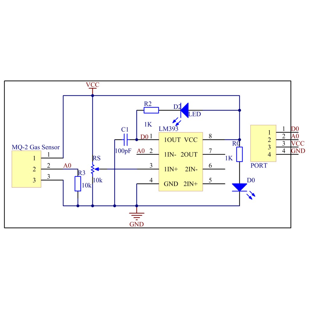 Module cảm biến khí GAS MQ2 - B2H9