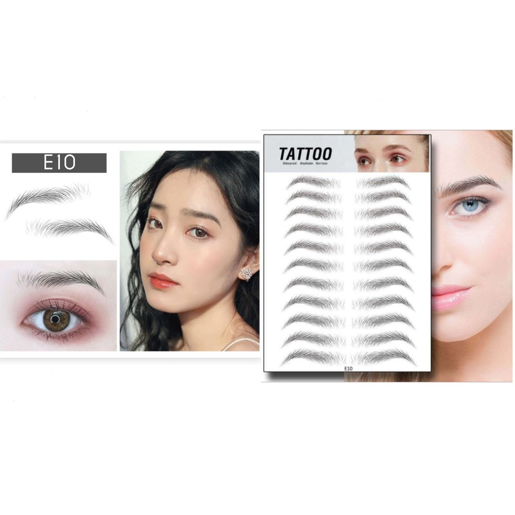 (hàng Mới Về) Miếng Dán Xăm Lông Mày 4d Chống Nước Tiện Dụng | BigBuy360 - bigbuy360.vn